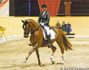 Sara Henrietta Bergstrom Kallstrom on her 9-year old De Niro x Uttini offspring Diezel