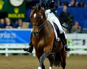 Anke ter Beek and Kaiser Wilhelm at the 2008 CDI-W Gothenburg 