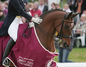 Isabell Werth on Satchmo at the 2008 CDI Hagen :: Photo © Astrid Appels