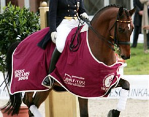 Isabell Werth and Satchmo win at the 2008 CDI Hagen