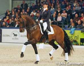 Krack C at his retirement ceremony at the 2008 KWPN Stallion Licensing in Den Bosch :: Photo © Dirk Caremans
