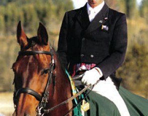 Bill Noble and Concorde (an Australian warmblood by Contango II x Falkland) at the 2008 New Zealand Dressage Championships