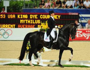 Courtney King and Mythilus at the 2008 Olympic Games :: Photo © Diana DeRosa