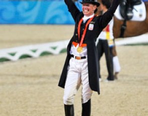Anky van Grunsven wins her third gold at the 2008 Olympic Games :: Photo © Franz Venhaus