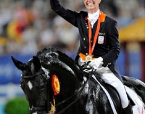 Anky van Grunsven and Salinero win gold at the 2008 Olympic Games :: Photo © Kit Houghton