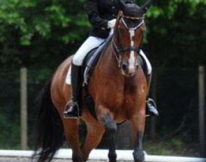 a very happy Nicola Krause on Mitchell