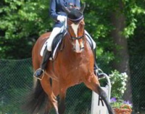 Sanneke Rothenberger on her junior rider's horse Paso Doble