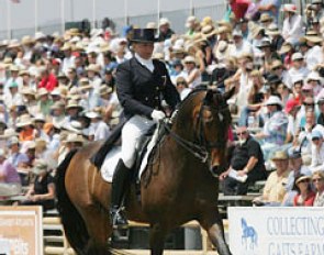 Sue Blinks and Mark competing at the 2008 U.S. Dressage Championships held in San Juan Capistrano, CA :: Photo © Phelpsphotos.com