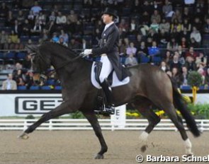 Dieter Laugks on Weltall VA, a horse which improved Salzgeber's GPS world record at the CDI Neumunster (82.56%)