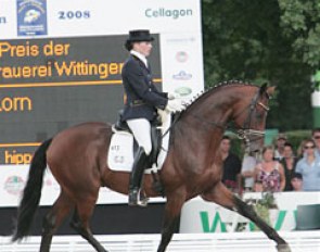 Anna Sophie Fiebelkorn and Imperio at the 2008 World Young Horse Championships
