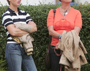 Kira Wulferding and Sissy Max-Theurer at the 2008 World Young Horse Championships :: Photo © Astrid Appels