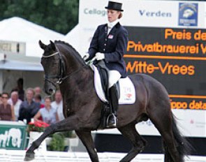 Madeleine Witte-Vrees and Wynton at the 2008 World Young Horse Championships :: Photo © Astrid Appels