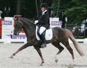 Dutch Pony rider Lars op 't Hoog on Majos Cannon at the 2008 CDI-P Weert :: Photo © Astrid Appels