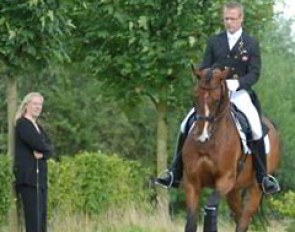 In the Grand Prix, Anders Dahl (coached by Fiona) rode Bukowski, a lovely 9-year-old Briar son. It was only the horse's 4th competition, and it showed that he still needs to grow some "show nerves", but this was very promising