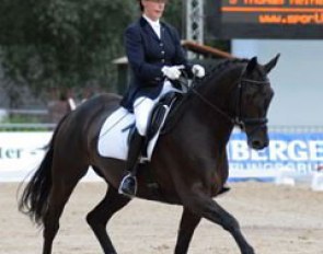Luxembourg based Pascale Sax placed second aboard the Trakehner mare In Vita (Buddenbrock x Kennedy)