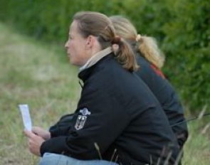 Isabell Werth coached her assistant rider Matthias Bouten