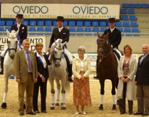 The Grand Prix Special top three: Corellou - Ortiz - Diaz Amor