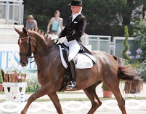 Brigitte Wittig on Blind Date, on their way to win the Prix St Georges