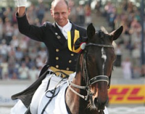 Steffen Peters and Ravel victorious in the Grand Prix at the 2009 CDIO Aachen :: Photo © Astrid Appels