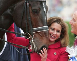 Princess Haya Bint Al Hussein with the 2009 Aachen Grand Champion, Ravel :: Photo © Astrid Appels