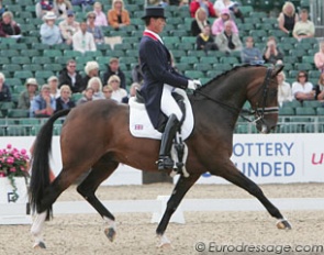 Carl Hester and Liebling II at the 2009 European Championships :: Photo © Astrid Appels