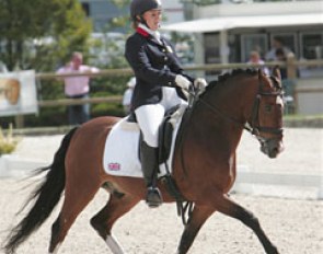 Best British pony of the day: Languard. Holly Woodhead gets the maximum out of this pony and scored 67.474%