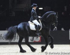 Jessica Süss on the Friesian Zorro