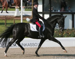 Susanna Bordone and Dark Surprise at the 2009 CDI Hagen :: Photo © Astrid Appels