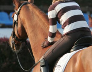 Laura Bechtolsheimer and Mistral Hojris staring in the distance