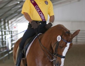 Marco Bernal on the Danish warmblood bred Diamore