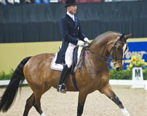 Jan Ebeling and Rafalca in the Grand Prix. He decided not to compete in the Grand Prix Kur.