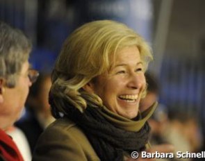 Friederike Hahn's mother was all smiles on her daughter's return to the show ring