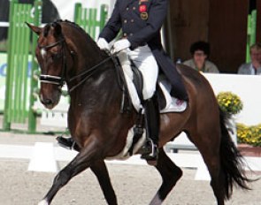 Carl Hester and Liebling II at the 2009 CDIO Rotterdam :: Photo © Astrid Appels