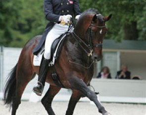 Sune Hansen and Blue Hors Rush Hour slotted in third. This horse has a super trot: engaged and with lovely shoulder freedom