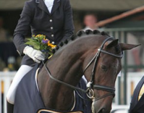 Maria Louise Andersen and Karina Lihmskov win the consolation finals in Verden :: Photo © Astrid Appels