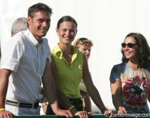 French dressage rider Jessica Michel in the middle