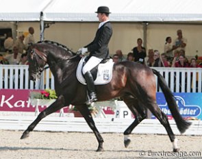Dr. Ulf Möller and Furst Romancier at the 2009 World Young Horse Championships :: Photo © Astrid Appels