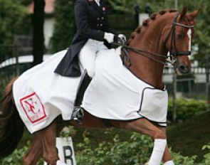 Junior rider Cathrine Dufour won the junior riders' consolation class with her second horse, the 12-year old Aithon