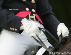 Haute Couture riding with a Hermes belt