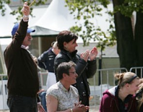 The Luxembourg fans were cheering for Fabienne Claeys