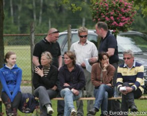 Swedish parents watching the rides.