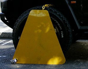 Dirk Caremans' car got clamped while we went out for Thai food