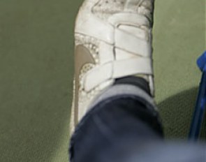 My shoes, I wore them all week at the European Championships