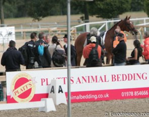 Cornelissen gets tons of media attention straight after her Grand Prix ride