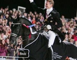 Edward Gal and Totilas (by Gribaldi x Glendale) victorious at the 2009 European Championships :: Photo © Astrid Appels