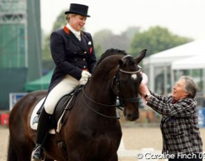 Barrett and Faberge get their ribbon from Jennie Loriston Clarke