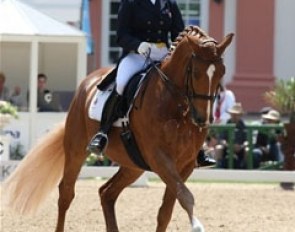 Evi Strasser and Action Tyme at the 2009 CDI Wiesbaden :: Photo © Ridehesten.com