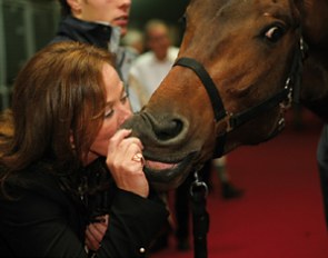 An Equine Elite buyer happy with her horse