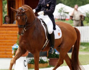 Catherine Haddad and Maximus JSS at the 2009 CDI Lingen