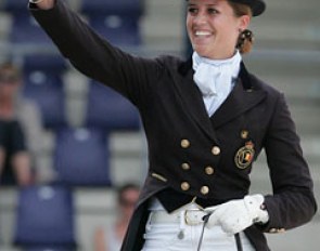 Julie de Deken at the 2010 CDIO Aachen :: Photo © Astrid Appels